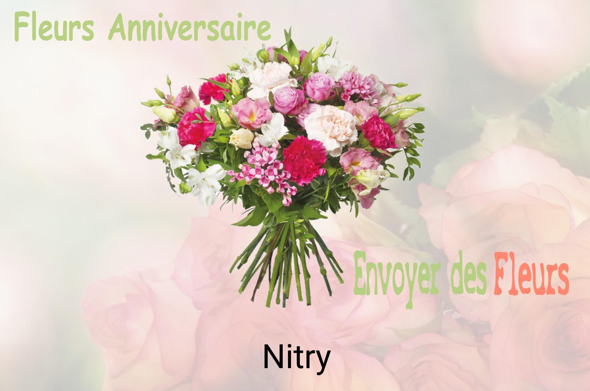 Bouquet de fleurs d’anniversaire livré à Nitry